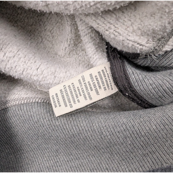 Vintage Abercrombie & Fitch Muscle Hoodie Mens Small Spellout Waffle Y2K Thrash - Picture 7 of 8